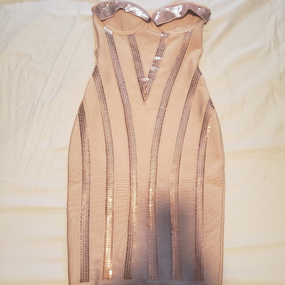 Bandage Nude dress